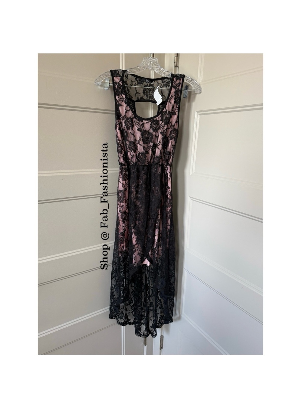 Black lace dress size Medium